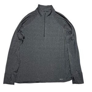 Patagonia R1 1/4 Zip Crosstrek Pullover Men’s Large Gray Polartec Fleece Stretch